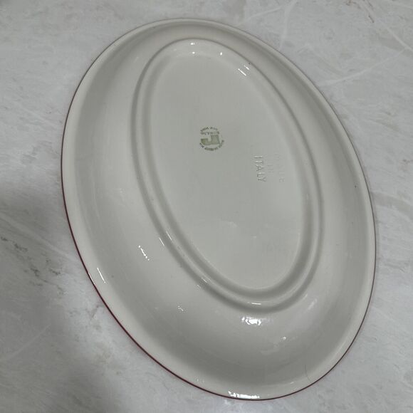 VERY Large Family Style Serving Plate Platter Italy Made for Roma, Inc New York - Picture 5 of 12